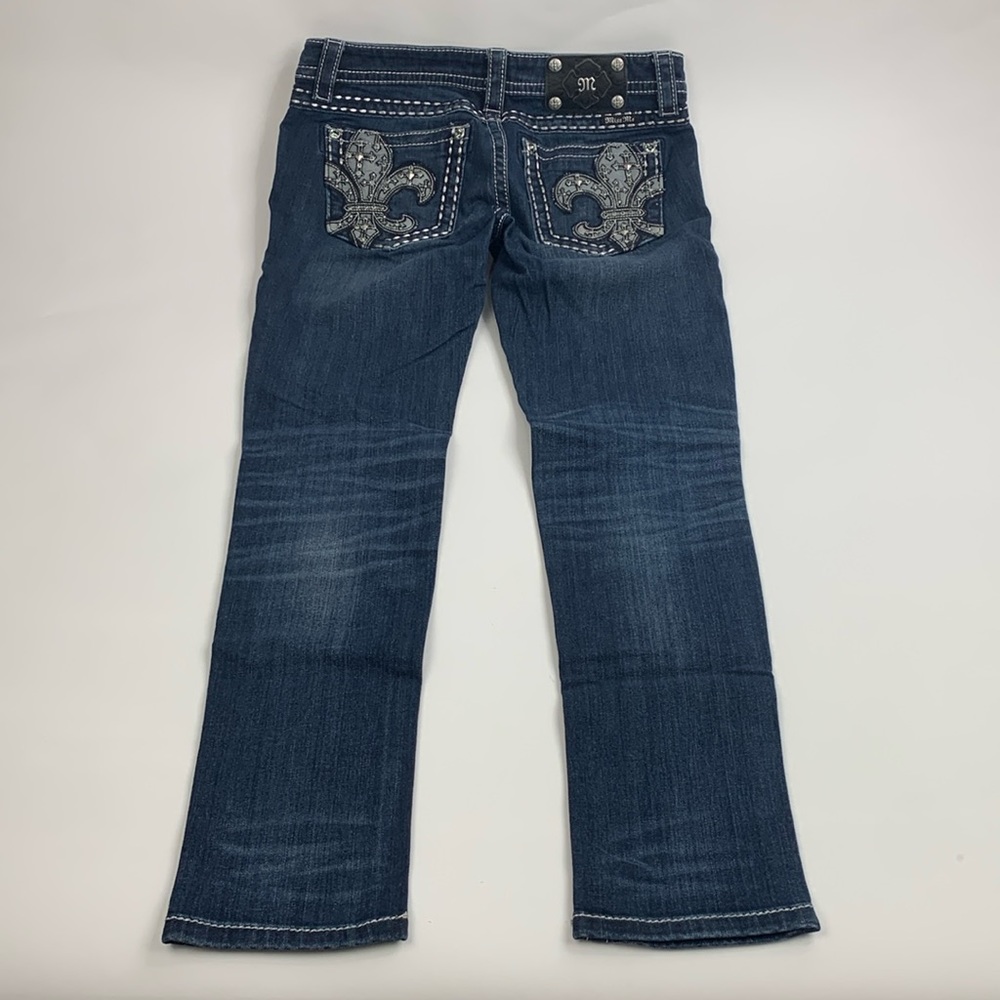 Miss Me Jeans by Buckle Signature Rise Skinny Sz 28 Stud pockets Stretch